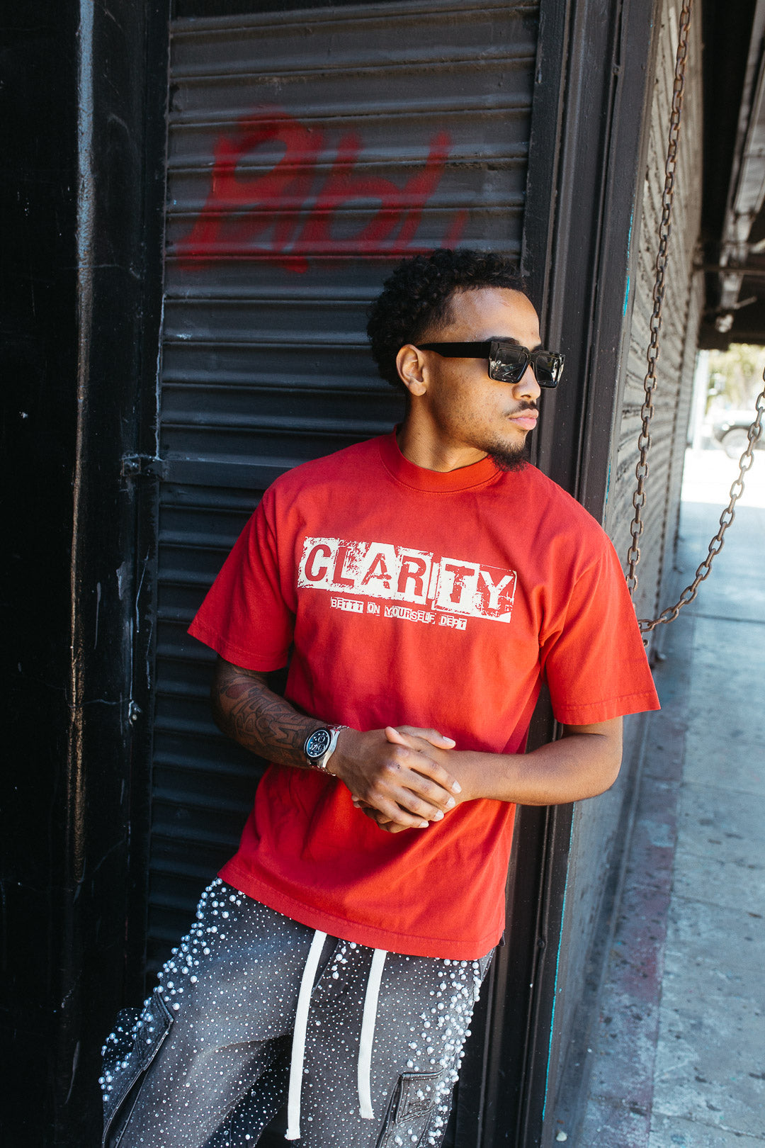 MJ Red Clarity Tee