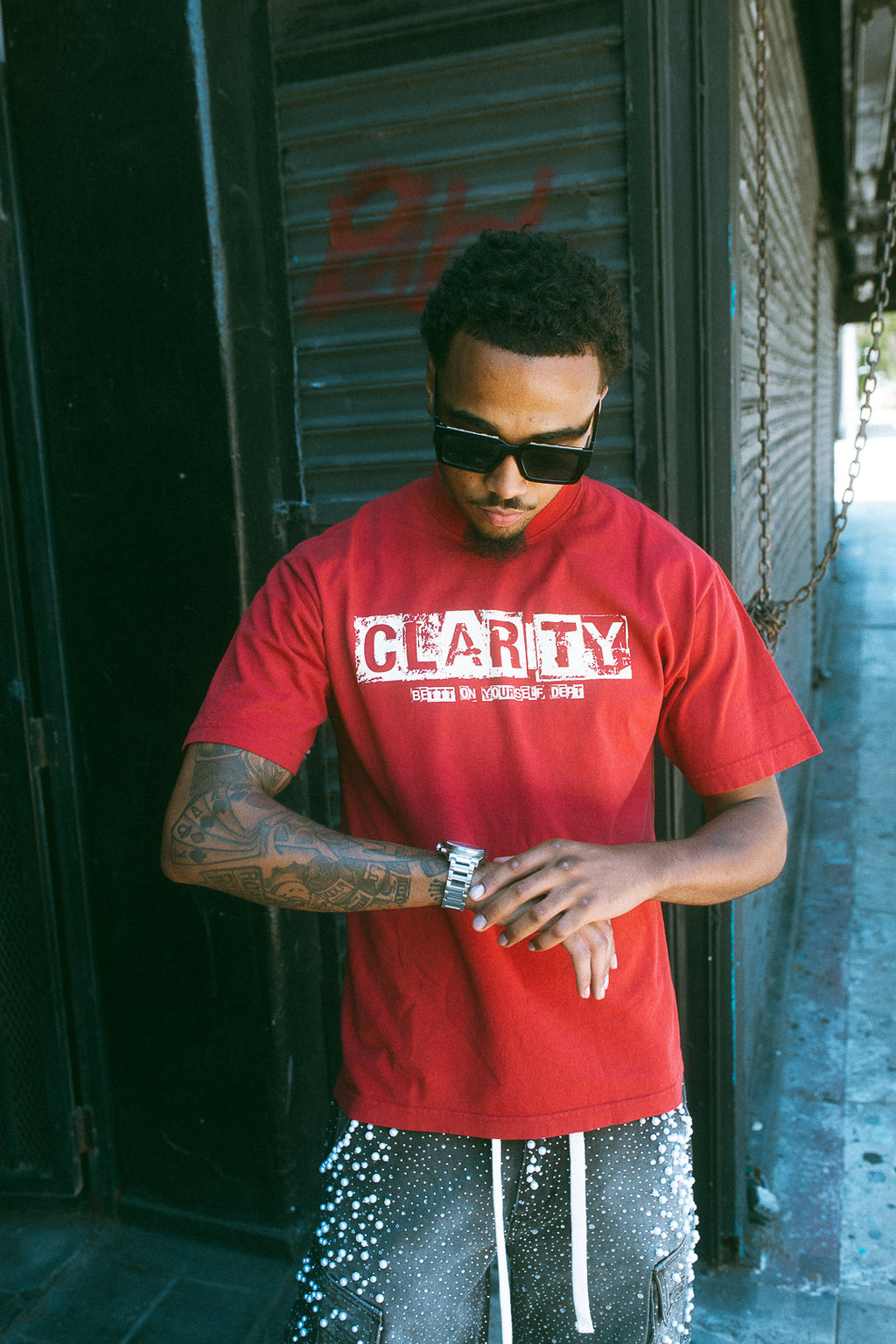 MJ Red Clarity Tee